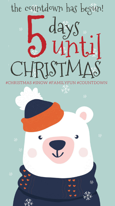 Copy of countdown to christmas design template | PosterMyWall