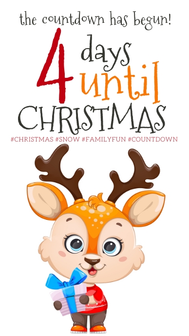 Countdown to christmas design template Instagram Story