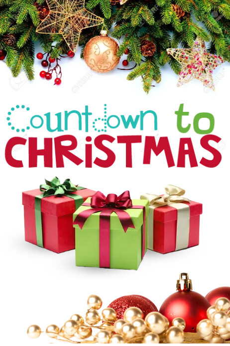 Countdown to Christmas Template  PosterMyWall