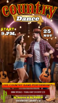 Country birthday  Party Instagram Story template