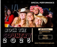 Country club FESTIVAL 2025, 2026,2027,2028,2029,2030 Medium Rectangle template