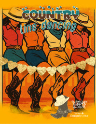 Country Line Dance Class Flyers Template | PosterMyWall