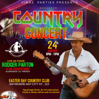 COUNTRY MUSIC FLYER AD Instagram-Beitrag template