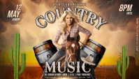Country Music Night Blog Header template