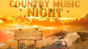 COUNTRY MUSIC NIGHT VIDEO Digitalt display (16:9) template