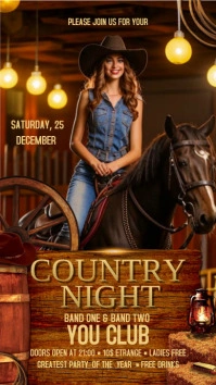 Country Night Historia de Instagram template