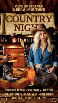 Country Night Instagram Story template