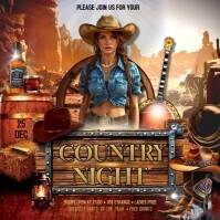 Country Night Wpis na Instagrama template