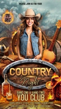 Country Night Instagram Story template