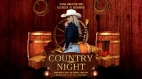 Country Night Digital na Display (16:9) template