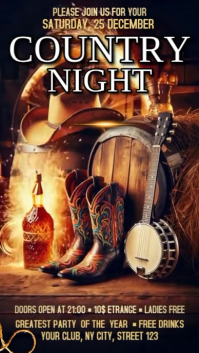 Country Night Instagram Story template
