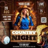 Country Night Instagram na Post template