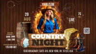 Country Night Digitalanzeige (16:9) template