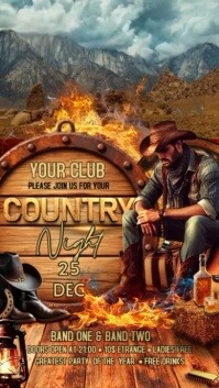 Country Night Instagram-verhaal template