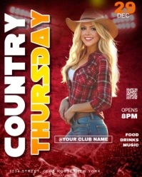 country night Instagram Portrait template