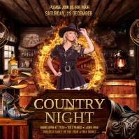 Country Night Instagram Post template