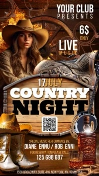 Country Night Instagram Story template