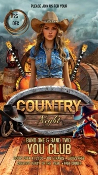 Country Night Instagram Story template