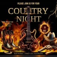 Country Night Instagram na Post template