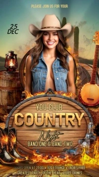 Country Night Instagram Story template