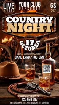 Country Night Instagram Story template