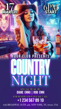 Country Night Instagram Story template