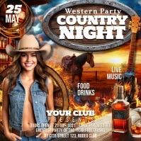 Country Party Instagram Plasing template