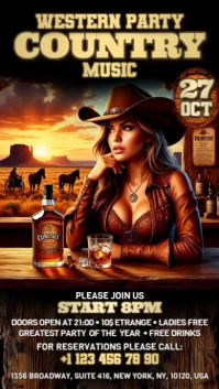 Country Rodeo Instagram Story template