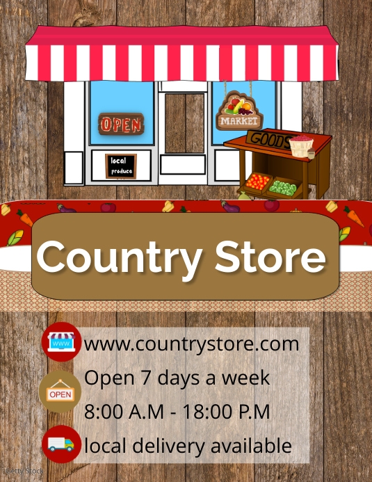 Country Store Template PosterMyWall