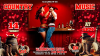 Country Valentine's Day Digital Display (16:9) template