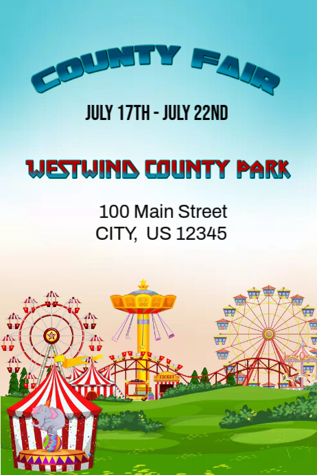 County Fair Paper County Fair Template | PosterMyWall
