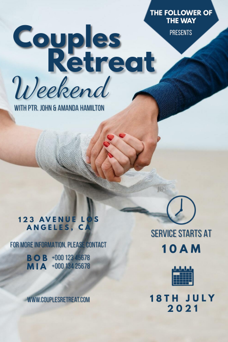 Couple's Retreat Poster template