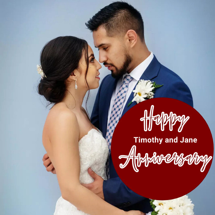 couple anniversary Instagram Post template