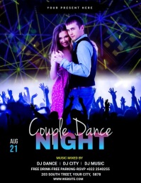 Couple Dance Party Template Volantino (US Letter)