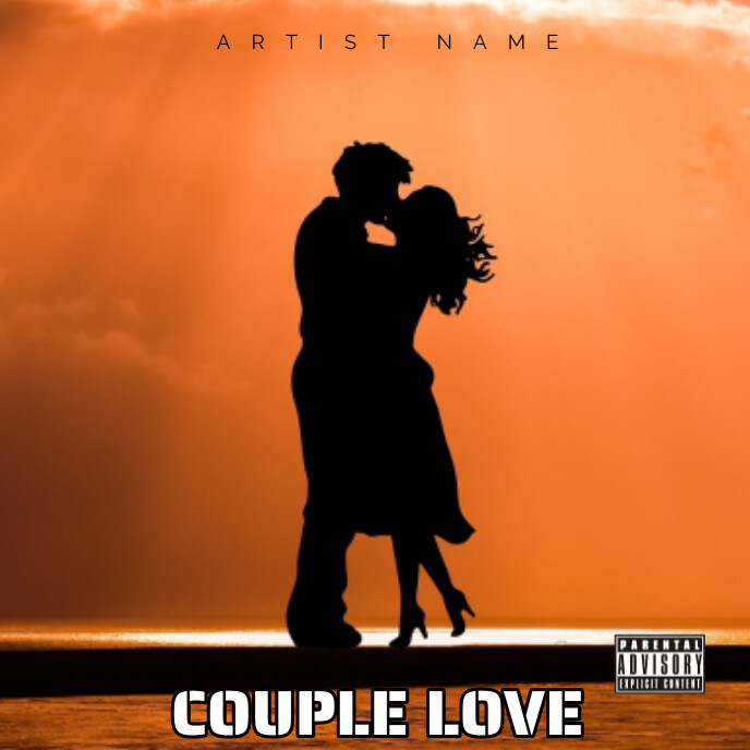 Couple Love Song Album Cover Album Cover template