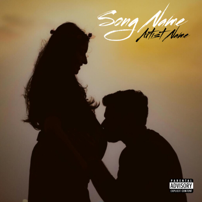 Couple Love Song Album Cover Album Cover template
