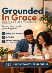 Putih Couples Bible Teaching A4 Template