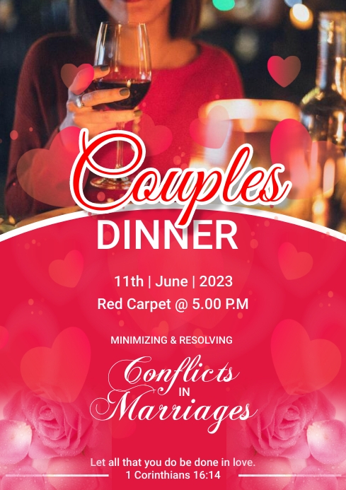 Couples Dinner Template PosterMyWall
