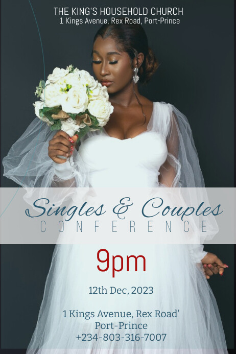 Couples Night Program In Church Couples Night Template | PosterMyWall