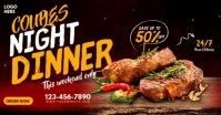 Couples Night Dinner auf Facebook geteiltes Bild template