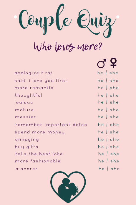 Couples Quiz Template PosterMyWall Couples Quiz Template PosterMyWall