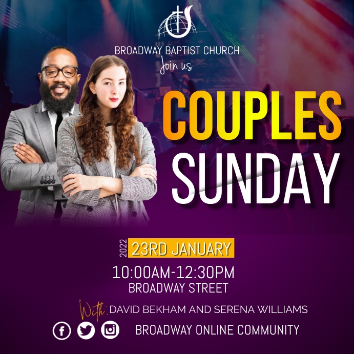 Couples Sunday Template PosterMyWall