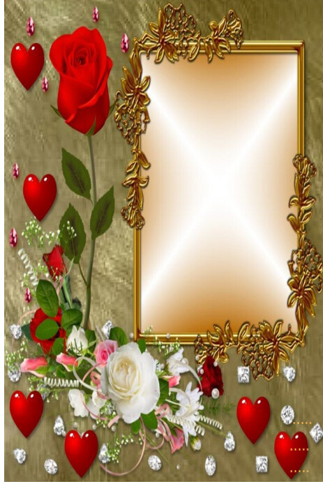 Couples valentine Frame, Customizable Pinterest 图片 template