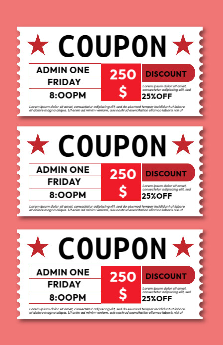 Coupon Template Word