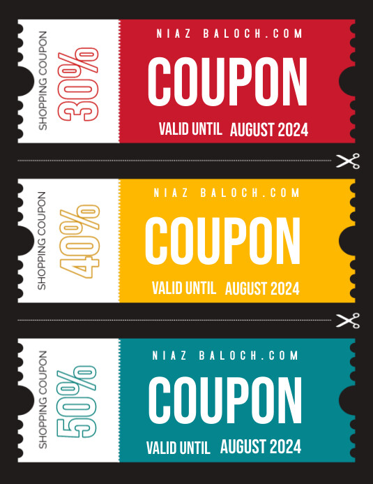 Coupon code Template | PosterMyWall