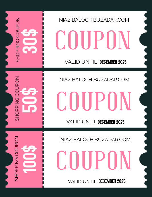 Coupon code Template | PosterMyWall