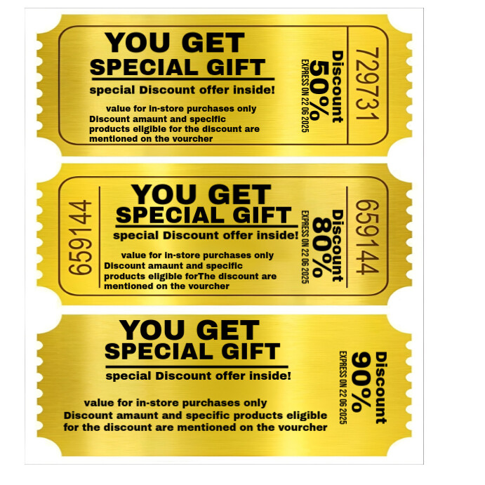Coupon code flyer Square (1:1) template