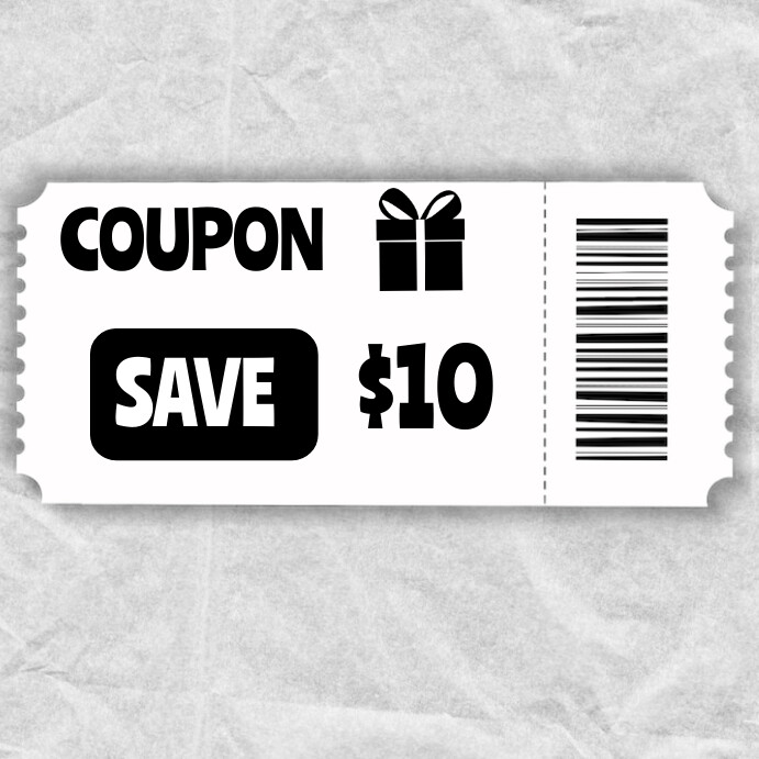 Coupon flyer Instagram Post template