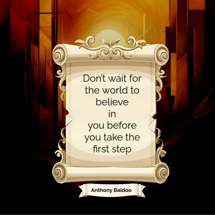 Courage and fearless maximalist social media instagram quote template