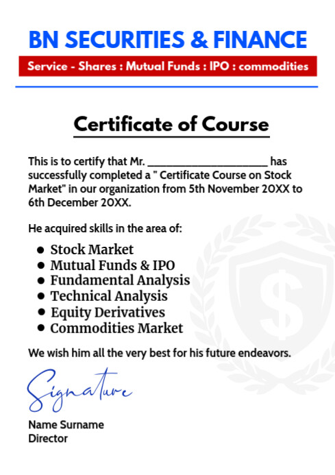 Course Certificate Format Template | PosterMyWall